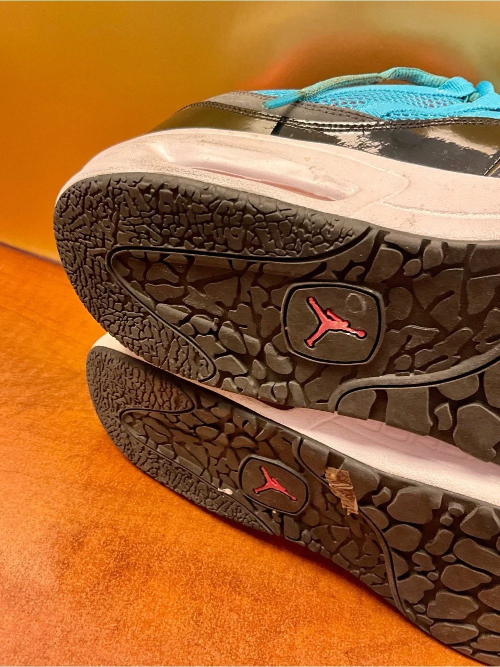 Jordan Youth Turquoise, Black & Pink Low-Top Sneakers